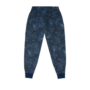 Pierre Jogger Trousers- Navy Blue City Floral - June79NYC