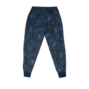 Pierre Jogger Trousers- Navy Blue City Floral - June79NYC