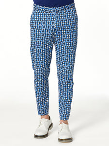 Charles Trouser in Navy 4 Hearts Print - June79NYC